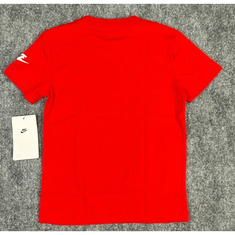 Nike Kids Size 4 XS Red Sportswear Futura Logo T-Shirt NWT